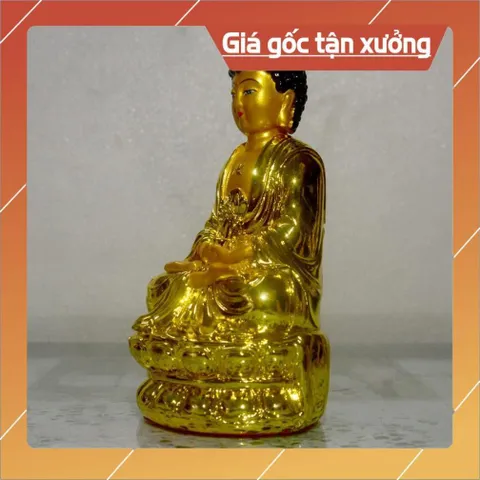 Tượng Đức Phật A Di Đà ngồi cao 15cm-nhiều mẫu composite