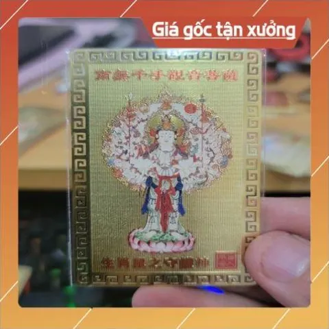 kim bài linh phù quan âm thiên thủ thiên nhãn HÀNG CAO CẤP, có hoả tốc