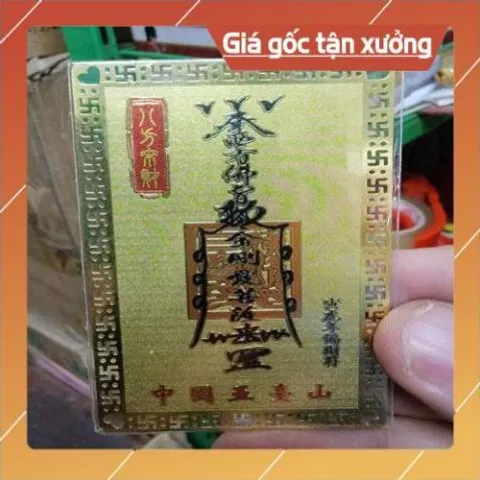 kim bài linh phù hư không tạng HÀNG CAO CẤP, có hoả tốc