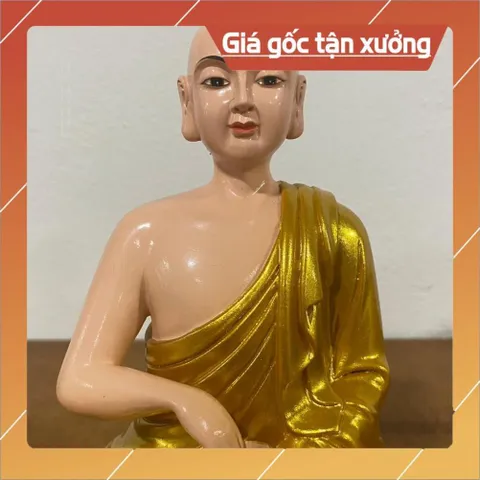 Tôn Tượng Thánh Tăng Sivali Ngồi 21cm Nhiều Màu Nhựa Composite NHIỀU MẦU
