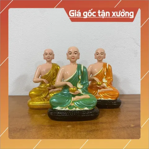 Tôn Tượng Thánh Tăng Sivali Ngồi 21cm Nhiều Màu Nhựa Composite NHIỀU MẦU