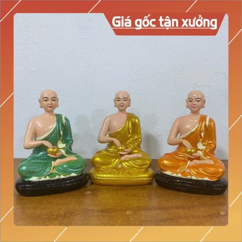 Tôn Tượng Thánh Tăng Sivali Ngồi 21cm Nhiều Màu Nhựa Composite NHIỀU MẦU