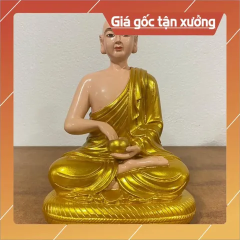 Tôn Tượng Thánh Tăng Sivali Ngồi 21cm Nhiều Màu Nhựa Composite NHIỀU MẦU