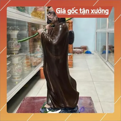Tượng Tổ Sư Bồ Đề Đạt Ma Nhựa Composit Đứng 40cm. có hoả tốc