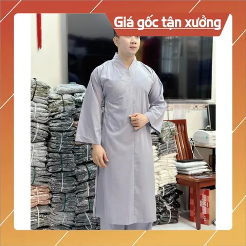 Áo Tràng Phật Tử - Vải kate cao cấp  mềm - dành cho nam và nữ đều măc được có hoả tốc