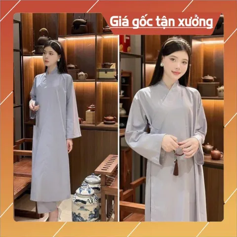 Áo Tràng Phật Tử - Vải kate cao cấp  mềm - dành cho nam và nữ đều măc được có hoả tốc
