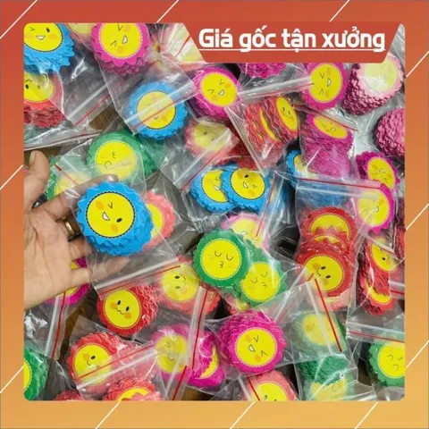 Set 100  Hoa Mặt Cười Nhiều Màu – Khen Thưởng Học Sinh, Trang Trí Lớp Học, Biểu Dương Bé Ngoan