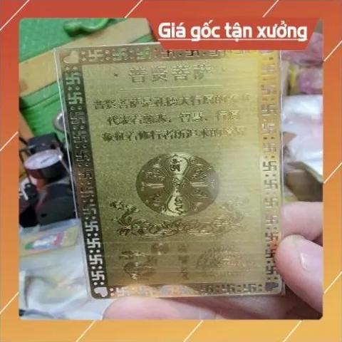 kim bài linh phù phổ hiền HÀNG CAO CẤP, có hoả tốc