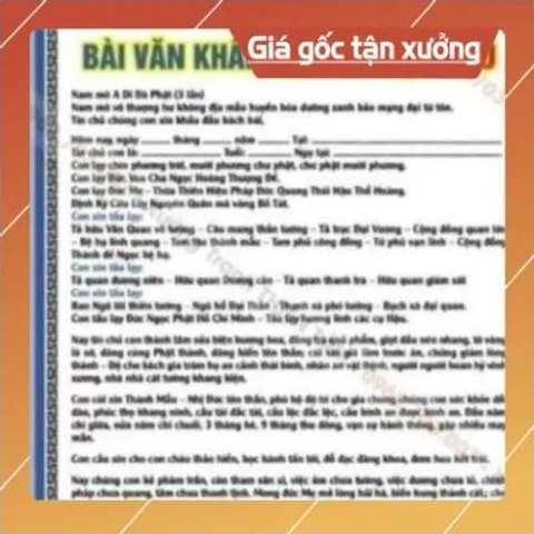 TO92 - Tờ Sám Hối Với Thai Nhi, IN 2 MẶT, ÉP PLASTICS NHIỀU CỠ cực đẹp