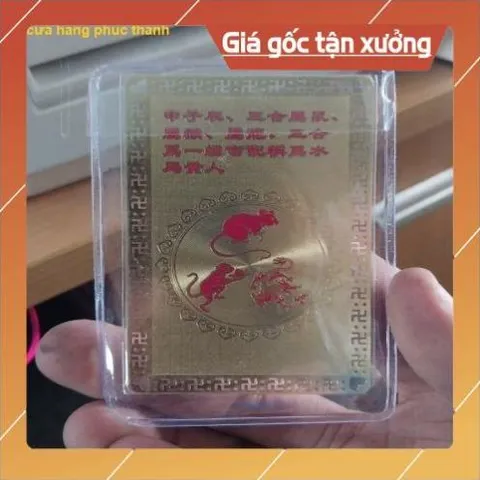 kim bài linh phù tam hợp thân thìn tý HÀNG CAO CẤP, có hoả tốc