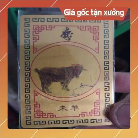 kim bài linh phù con giáp tuổi mùi HÀNG CAO CẤP, có hoả tốc