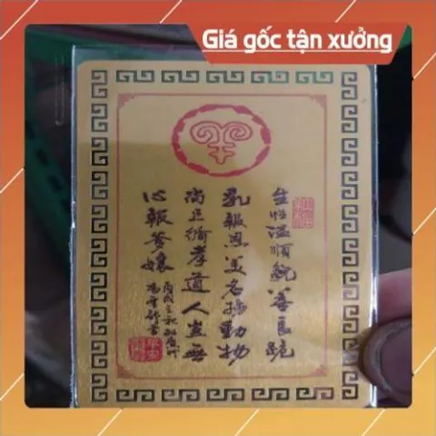 kim bài linh phù con giáp tuổi mùi HÀNG CAO CẤP, có hoả tốc