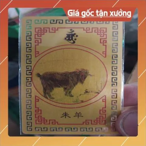kim bài linh phù con giáp tuổi mùi HÀNG CAO CẤP, có hoả tốc