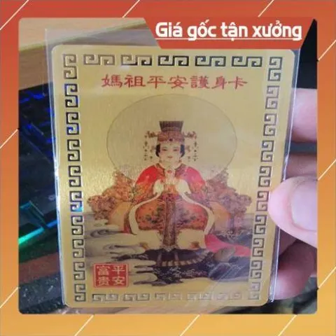kim bài linh phù thiên hậu HÀNG CAO CẤP, có hoả tốc