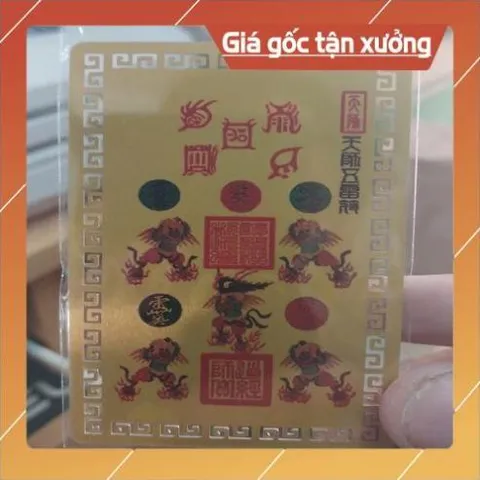 kim bài linh phù lôi chấn tử HÀNG CAO CẤP, có hoả tốc