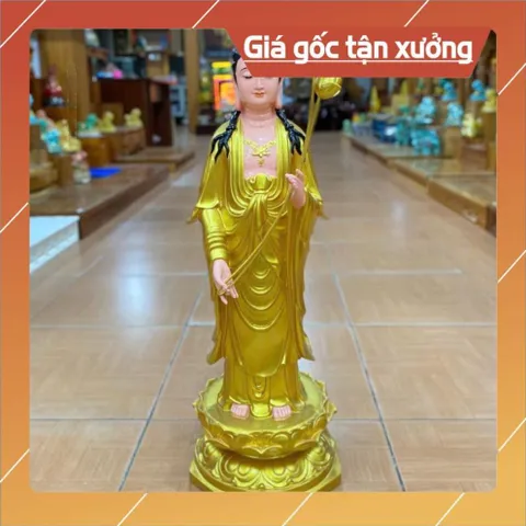 Tượng Tây Phương Tam Thánh Đứng 70cm Nhựa Composite có hoả tốc