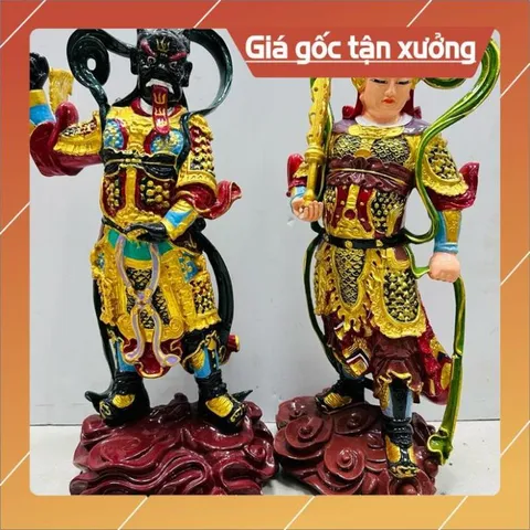Bộ Tượng Long Thần - Hộ Pháp, Ông Tiêu - Hộ Pháp cao 40cm có hoả tốc
