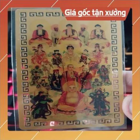 kim bài linh phù qui tụ vạn phật HÀNG CAO CẤP, có hoả tốc