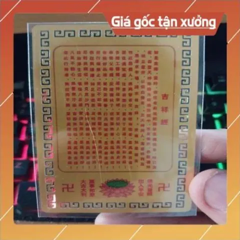 kim bài linh phù qui tụ vạn phật HÀNG CAO CẤP, có hoả tốc
