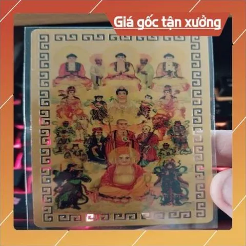 kim bài linh phù qui tụ vạn phật HÀNG CAO CẤP, có hoả tốc