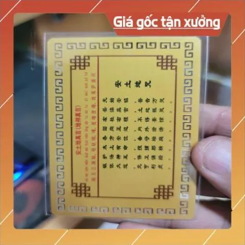 kim bài linh phù thổ địa ông bà HÀNG CAO CẤP, có hoả tốc