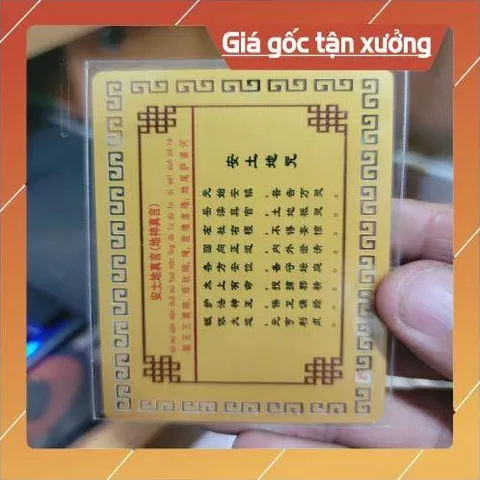 kim bài linh phù thổ địa ông bà HÀNG CAO CẤP, có hoả tốc