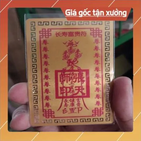kim bài linh phù phúc lộc thọ HÀNG CAO CẤP, có hoả tốc