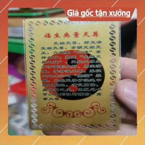 kim bài linh phù linh bảo thiên tôn HÀNG CAO CẤP, có hoả tốc