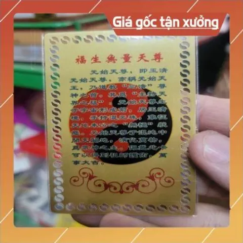 kim bài linh phù linh bảo thiên tôn HÀNG CAO CẤP, có hoả tốc