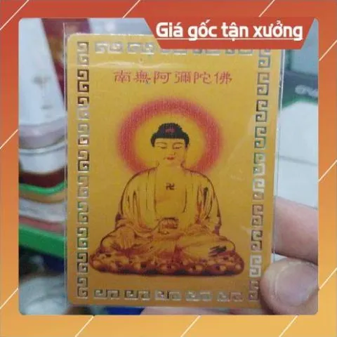 kim bài linh phù phật a di đà HÀNG CAO CẤP, có hoả tốc