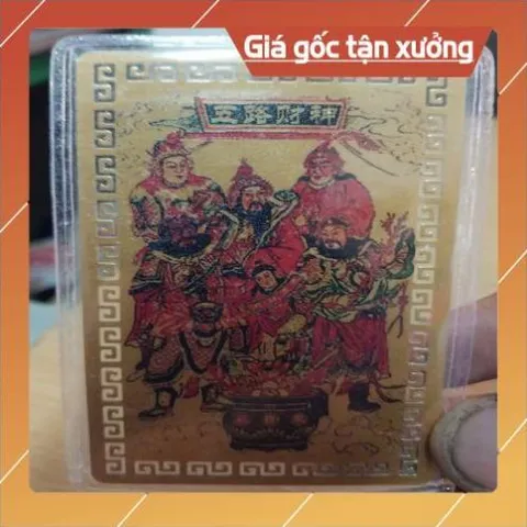 kim bài linh phù ngũ lộ thần tài HÀNG CAO CẤP, có hoả tốc