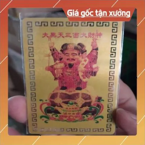 kim bài linh phù thần tài đại hắc thiên HÀNG CAO CẤP, có hoả tốc