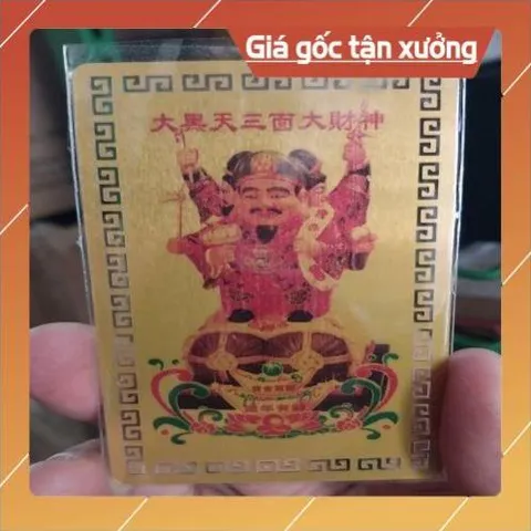kim bài linh phù thần tài đại hắc thiên HÀNG CAO CẤP, có hoả tốc