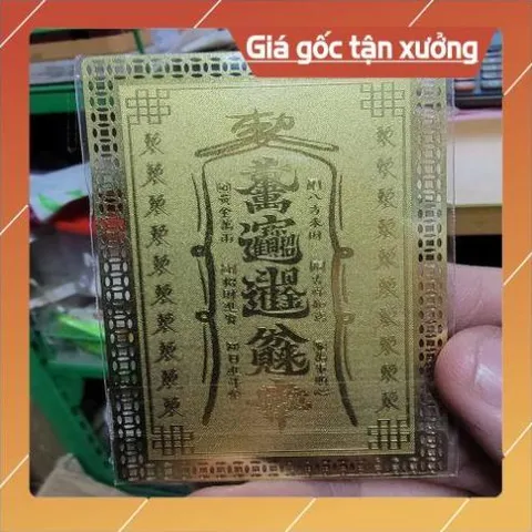 kim bài linh phù phúc lộc thọ hỉ tài HÀNG CAO CẤP, có hoả tốc