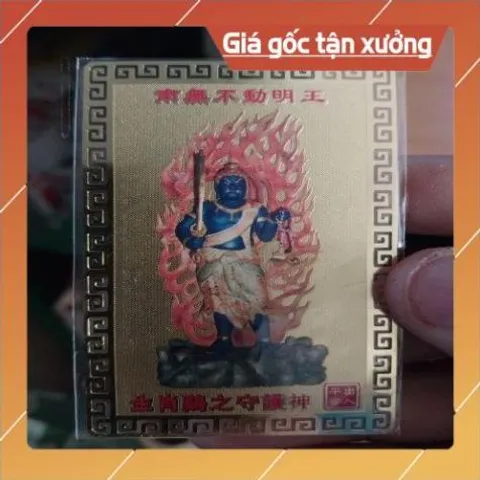tấm đồng linh phù bất động minh vương  ( tuội dậu ) HÀNG CAO CẤP, có hoả tốc