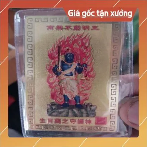 tấm đồng linh phù bất động minh vương  ( tuội dậu ) HÀNG CAO CẤP, có hoả tốc