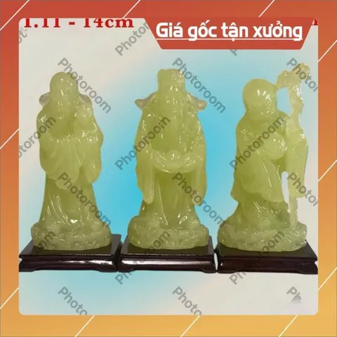 Bộ Tam Đa Phúc Lộc Thọ Cao 14cm. có hoả tốc