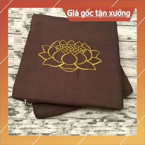 Nệm Ngồi Thiền - Tọa Cụ Ngồi Thiền Niệm Phật - Dày 5cm NÂU ĐEN