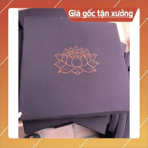 Nệm Ngồi Thiền - Tọa Cụ Ngồi Thiền Niệm Phật - Dày 5cm NÂU ĐEN