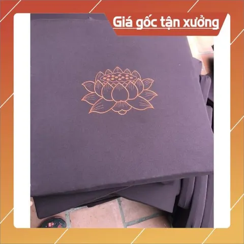 Nệm Ngồi Thiền - Tọa Cụ Ngồi Thiền Niệm Phật - Dày 5cm NÂU ĐEN