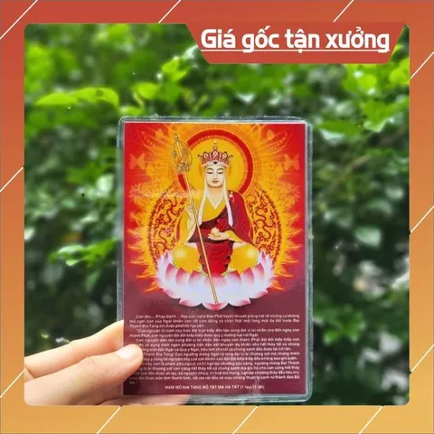 TỜ KINH LỜI KHẤN NGUYỆN ĐỊA TẠNG VƯƠNG BỒ TÁT A4 ÉP PLASTICS