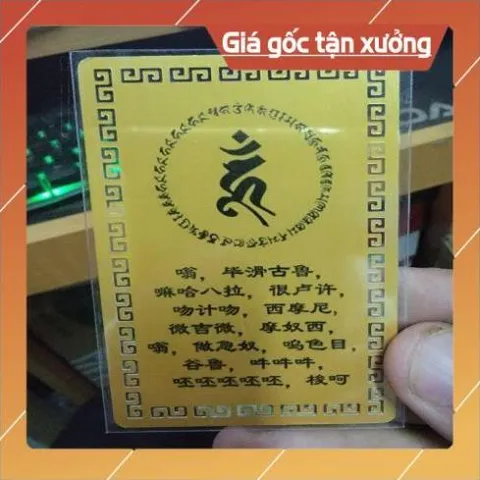 kim bài linh phù đại hắc thiên mahakala HÀNG CAO CẤP, có hoả tốc