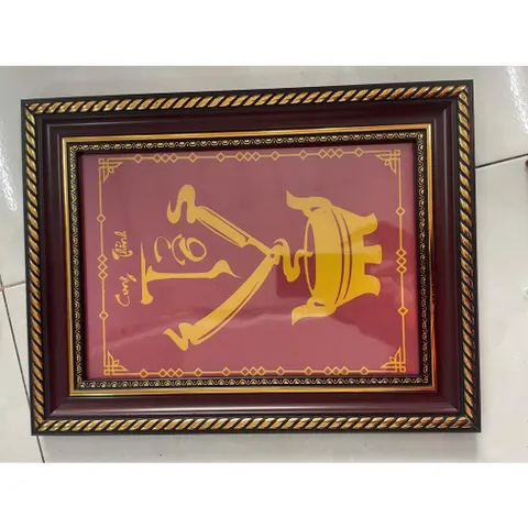 Tranh treo, ảnh thờ BÀ TỔ CÔ ánh bạc sáng rực + Khung ảnh sáng đẹp kích thước khổ A3, A4, A5 , Khung hình giá sĩ