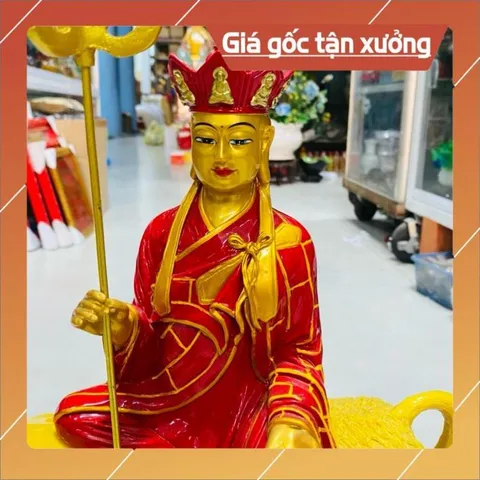 Địa Tạng Ngồi Đế Thính Cao 35cm Composit có hoả tốc