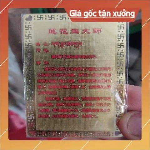 kim bài linh phù liên hoa sanh HÀNG CAO CẤP, có hoả tốc