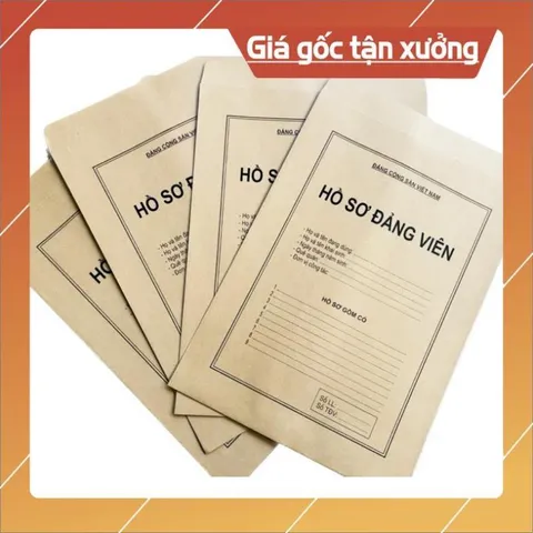 TÚI ĐỰNG HỒ SƠ ĐẢNG VIÊN - combo 10 túi ( loại mỏng 100gsm) có hoả tốc
