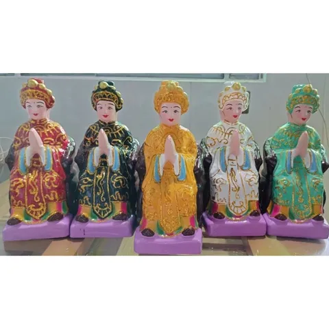 Tôn tượng tượng Ngũ hành nương nương. đất nung