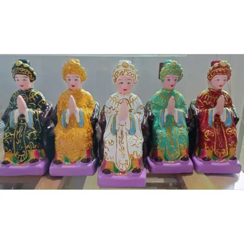 Tôn tượng tượng Ngũ hành nương nương. đất nung