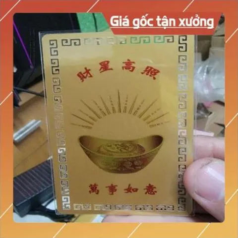kim bài linh phù thần tài Lí Ngụy Tổ HÀNG CAO CẤP, có hoả tốc