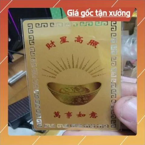 kim bài linh phù thần tài Lí Ngụy Tổ HÀNG CAO CẤP, có hoả tốc
